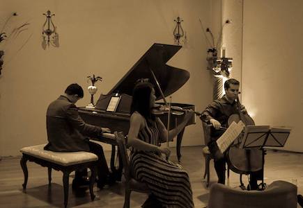 Alden Trio at Salle’s Pianos in 2013